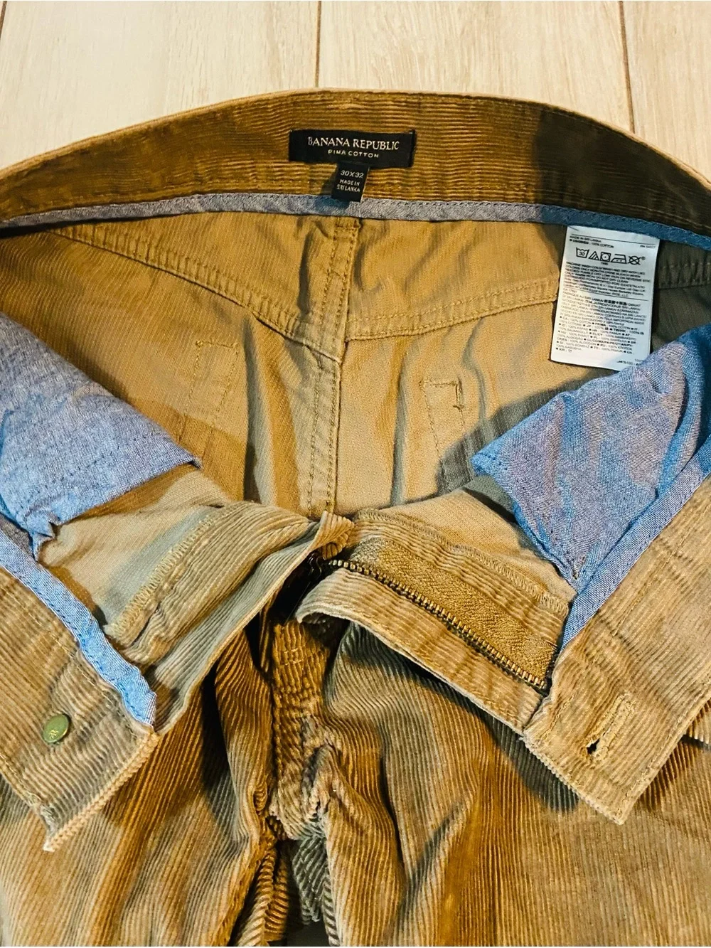 Banana Republic Corduroy Trousers in Warm Brown